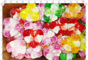 【七夕婚慶優選】24朵心形玫瑰香皂花 批發價格、廠家直供與禮品花卉銷售全解析